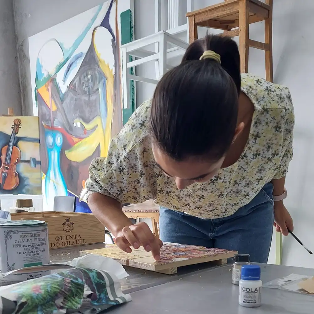 aulas artes decorativas no Atelier3B, em Leiria