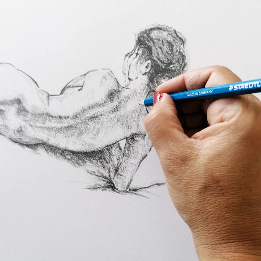 aulas de desenho no Atelier3B, em Leiria